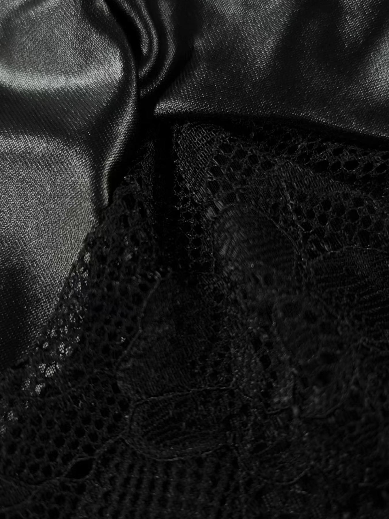 Women's Solid Color Contrast Lace Crop Cami Top, Casual Spaghetti Strap Crop Top for Summer, Fashion Women's Top for Daily Wear, Casual Tank Top