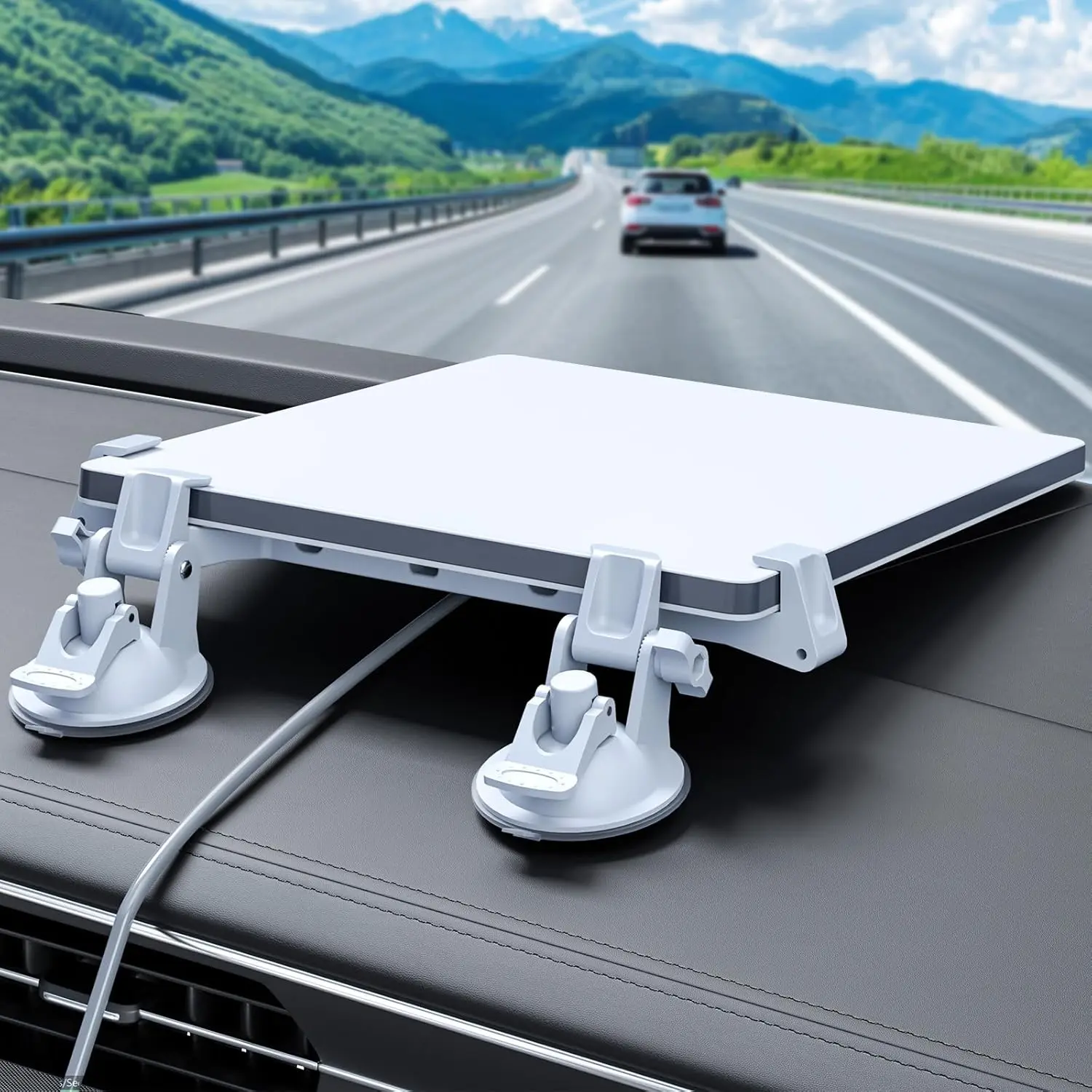 for Starlink Mini Car Mount for Dashboard for Starlink Mini Dash Mount for Starlink Mini Suction Cup Mount for Dashboard & Windshield Suitable Most Vehicles and Ensures Stable Satellite Signal
