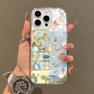 Trendy Magnetic Case for iPhone11/12/13/14/15/16/17/promax, Beatrix Potter Collage Ultra Slim, MagSafe Support, Shockproof | Playful & Fun Style
