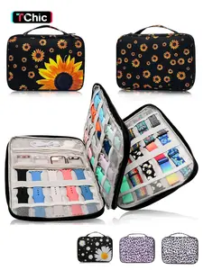 Portable Watch Organizer, Travel Storage Bag for iWatch Bands & Accessories, Storage Compartment, Zipper Watch Storage Bag, Travel Organizer for Men & Women, Travel Organization Pouch, Durable Pouch, Zippered Storage