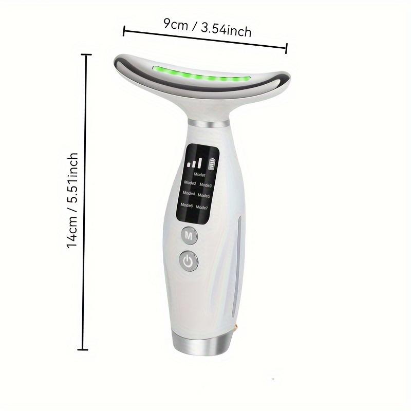 7 in 1 Neck & Face Massager, USB Rechargeable Neck Massage Tool, Constant Temperature Heating & Vibration Beauty Instrument, Facial Beauty Massagers, Perfect Gift for Women#GLOBAL PICKS