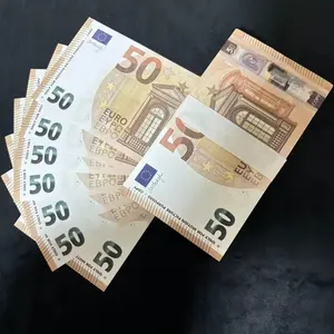 100pcs Euro Pet Memorial Coins, High-Definition Replica Design, Floral Decoration, Collectible Home Decor, Prank Euro Counterfeit Bills