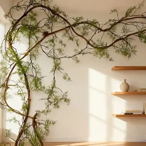 Artificial Moss Dragon Head Tree Strips, Artificial Ivy Vine, Artificial Plant Vines, Suitable for Home Decor and Drainage Pipes, Air Conditioner Duct Decor, All Seasons, Wall, Outdoor, Party and Wedding Decor, Lightweight