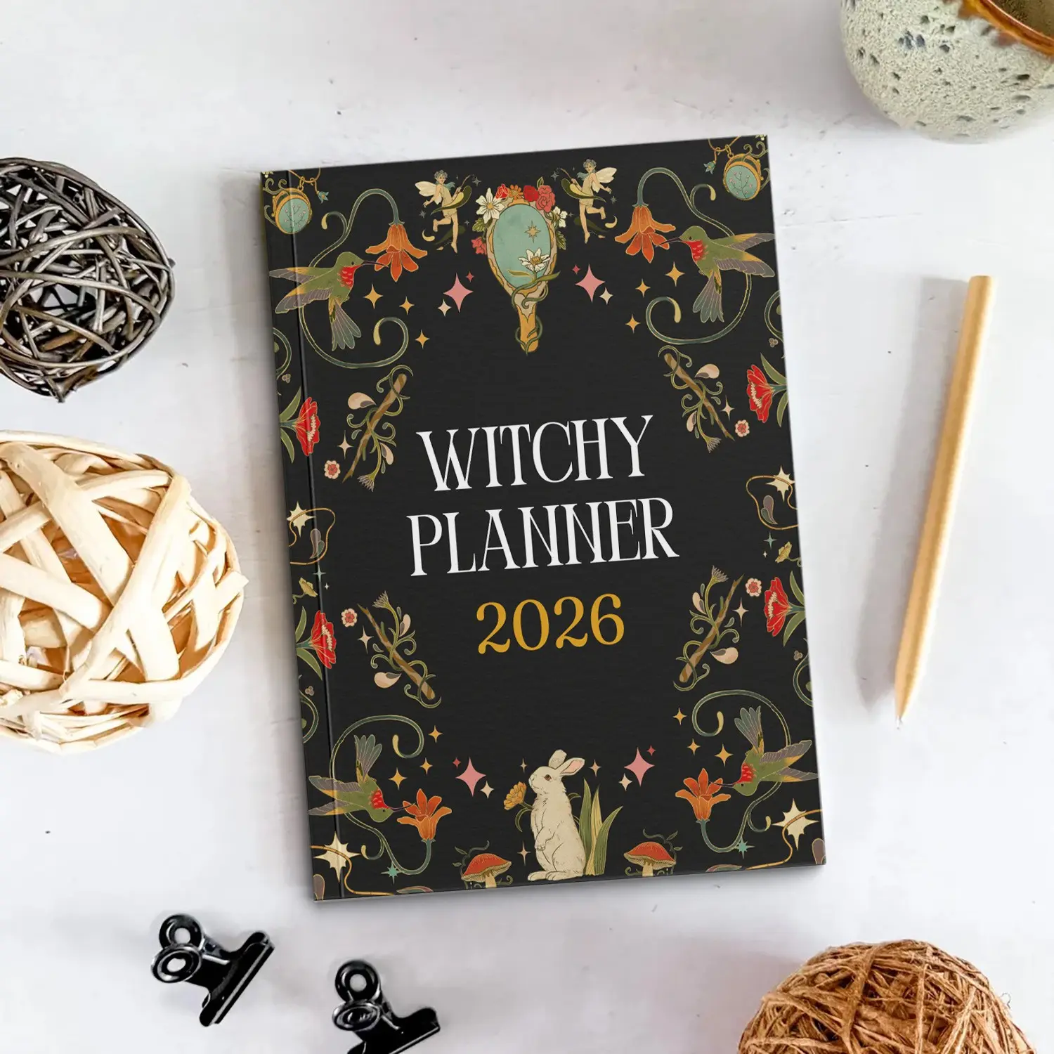 2026 Moon Phase Zodiac Magic Planner Notebook, Mystical Astrology Fortune Tracking Journal, Personal Goal Planning Time Management Diary