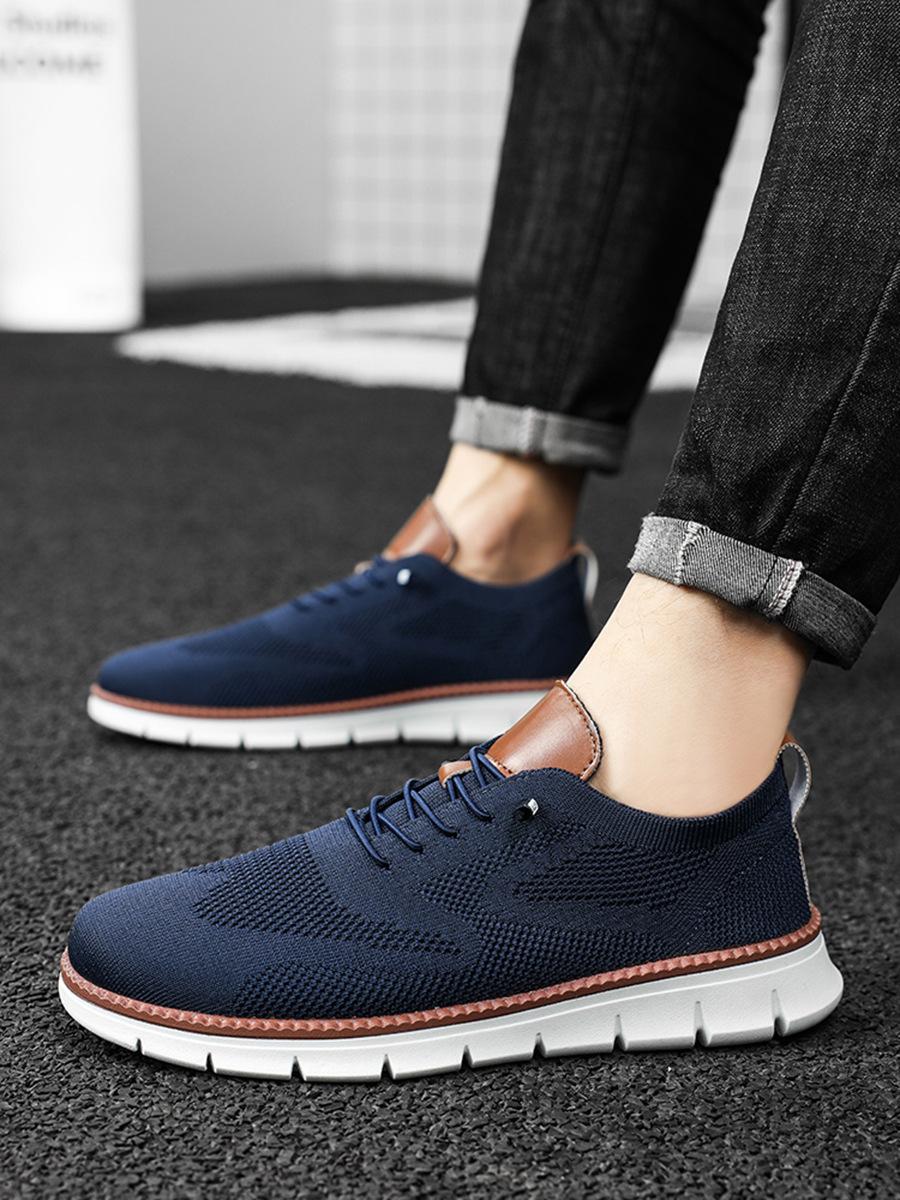 Mesler Men's Mesh Sneakers Oxfords Business Casual Walking Shoes Tennis Comfortable,Sporty Lightweight Breathable Running Shoes For Exercise & Daily Wear Closed Trainer Boy Training Runner Athletic Footwear block Shoes Outdoorfun