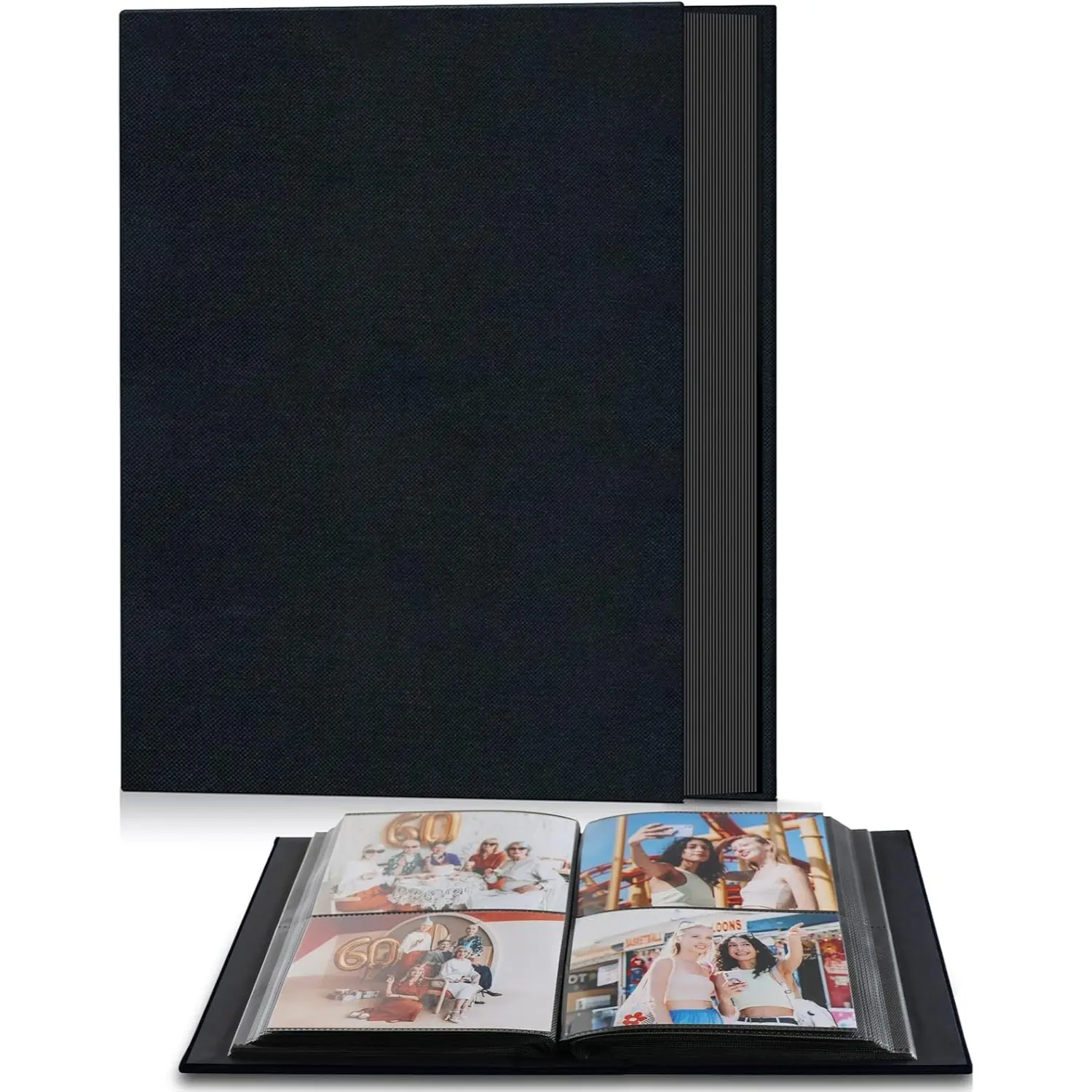 Linen Hardcover Photo Album - 4x6, 200 Pockets, 7.1x9.6x2.1 Inches, Dust-Proof, Moisture-Proof Home Decor for Thanksgiving, Mother's Day Gifts (Wedding, Family Anniversary Memories) summerwins