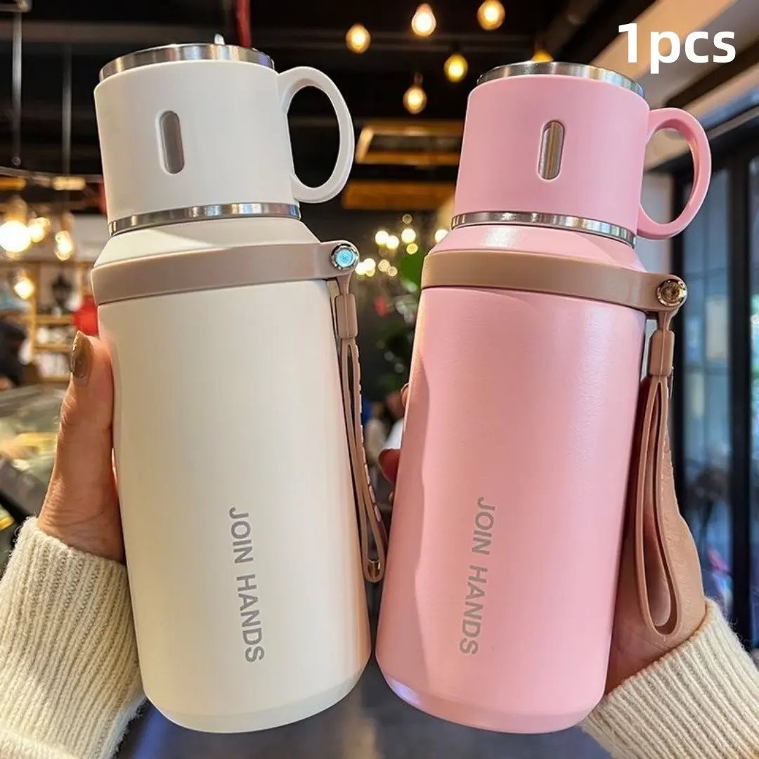 316 Stainless Steel Insulated Tumbler, 600ML Portable Travel Mug, Tea Water Separator Cup, Drinkware, Ideal for Daily Use, School, Office