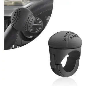 Car Steering Wheel Booster Ergonomic Silicone Spinner Knob 360 Degree Rotation Anti-slip One-hand Steering Ball for Cars Trucks Forklifts