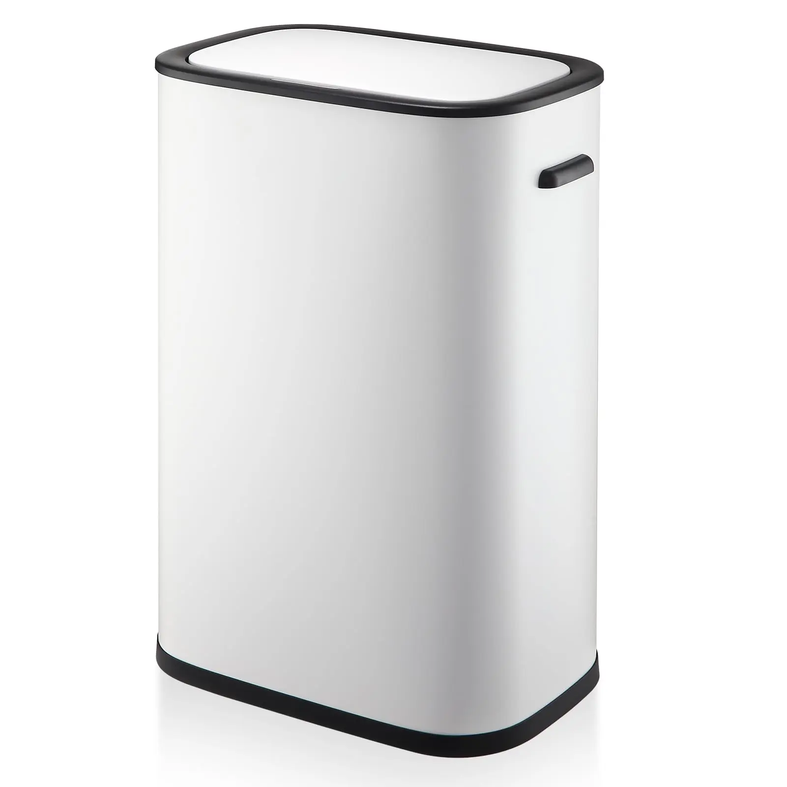 GARVEE Sensorcan 13 Gallon Automatic Trashcan for Home, Office, Bedroom, Living Room, Garage - Large Capacity, Space-Saving Design, White, Without Inner Bucket