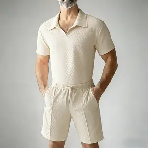 Veiskor 2026 Summer New Men's Suit Versatile Casual Fashion Simple Comfortable Breathable Two-Piece Set