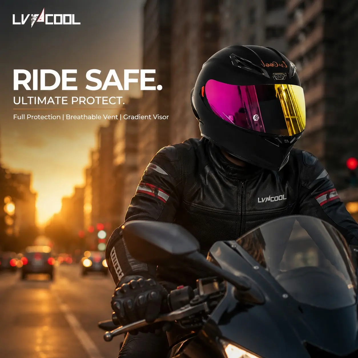Unisex Carbon Fiber Motorcycle Full Helmet, Dual Lenses, 3C Dot Certified, All-Season Protection, Ideal for Men and Women