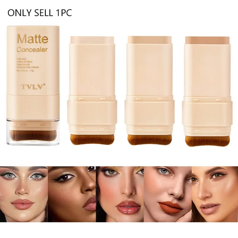 Matte concealer is waterproof to cover defects, easy to apply, natural and lasting makeup effect, Flawless Coverage, Longwear Makeup, Buildable Coverage
