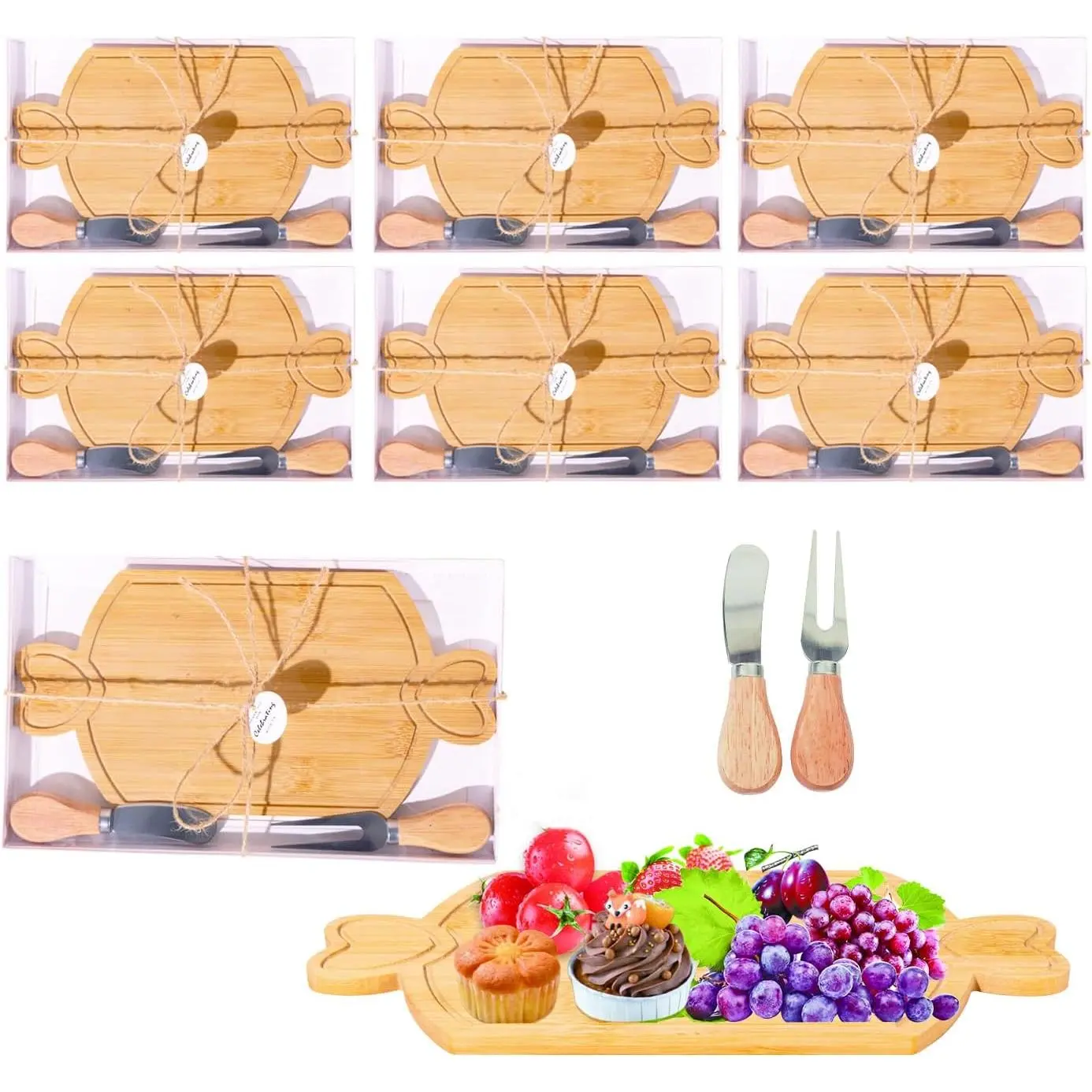 6 Set Bridal  Shower Favors Return Gifts for Guests, Small   Boards Bulk, Mini Charcuterie Boards  Set, Bulk Cheese Boards for Wedding Birthday Party Thank you Gifts