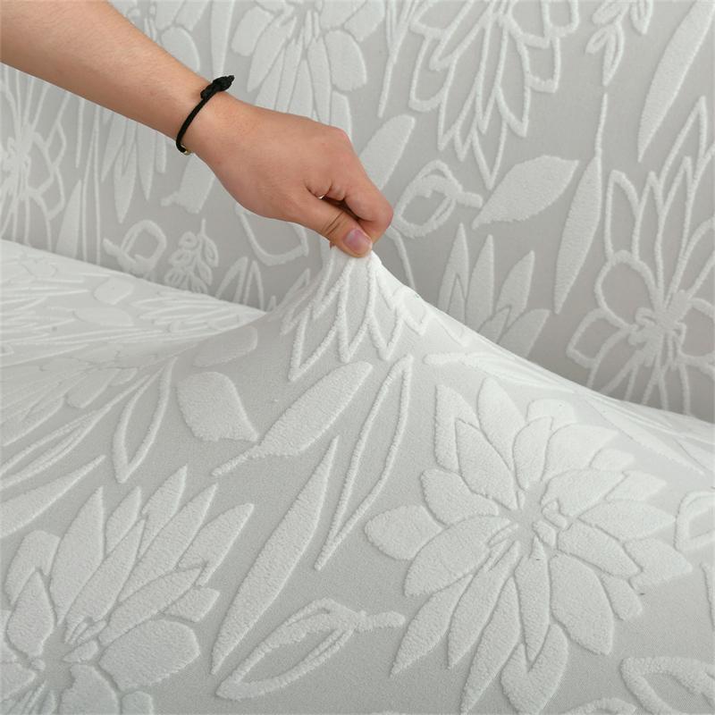 Sunflower Print Sofa Cover, 1 Count Jacquard Elastic Couch Cover with Skirt Edge, Dustproof Sofa Cover for Home Living Room, Valentine's Day Gift, Sofa Couch Cover