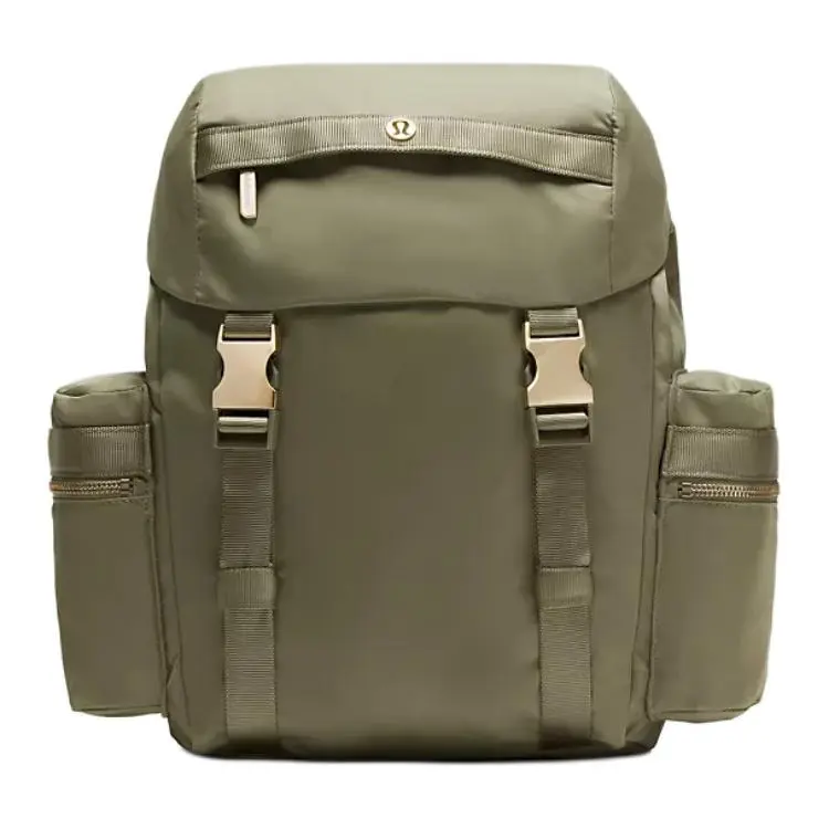 Lululemon Wunderlust 14L Backpack for Men and Women - Lightweight Nylon Casual Carry On, Aesthetic Tech, Breathing Mesh, Active, Adjustable Multi-Compartment Bag in Bay Leaf, Carry On Backpacks, Aesthetic Tech Backpacks