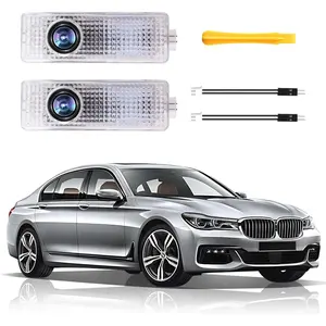 2PCS Car Door Light M Logo Projector, HD Logo Shadow LED Lights Compatible with 1/3/4/5/6/7/X1/X2/X3/X4/X5/X6/M/GT Series Car M Accessories (M-Perfor)
