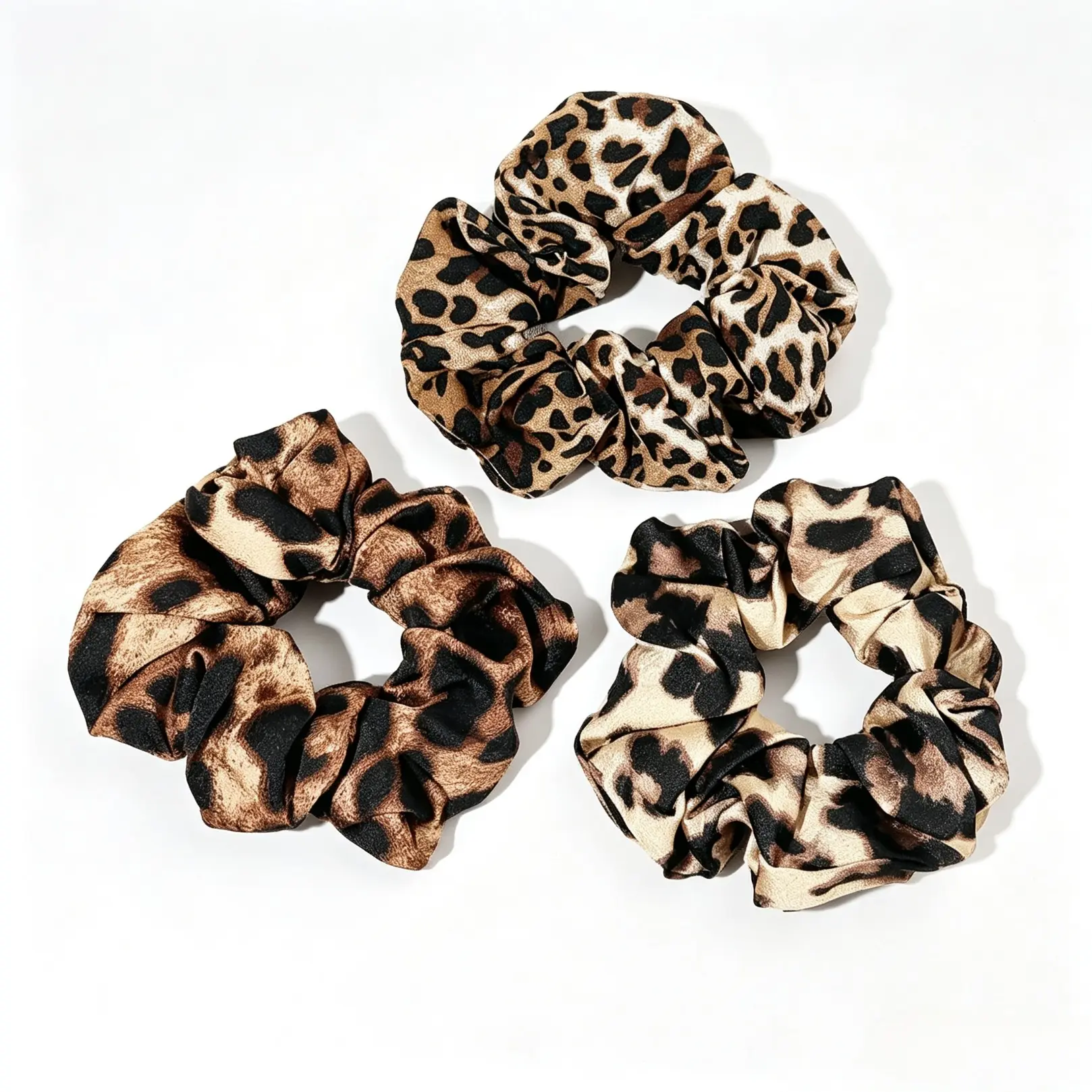 Leopard Print Scrunchies, High Stretch Hair Tie, Fashionable Hair Accessories for Women & Girls, Minimalist Headwear Suitable for Thick Hair