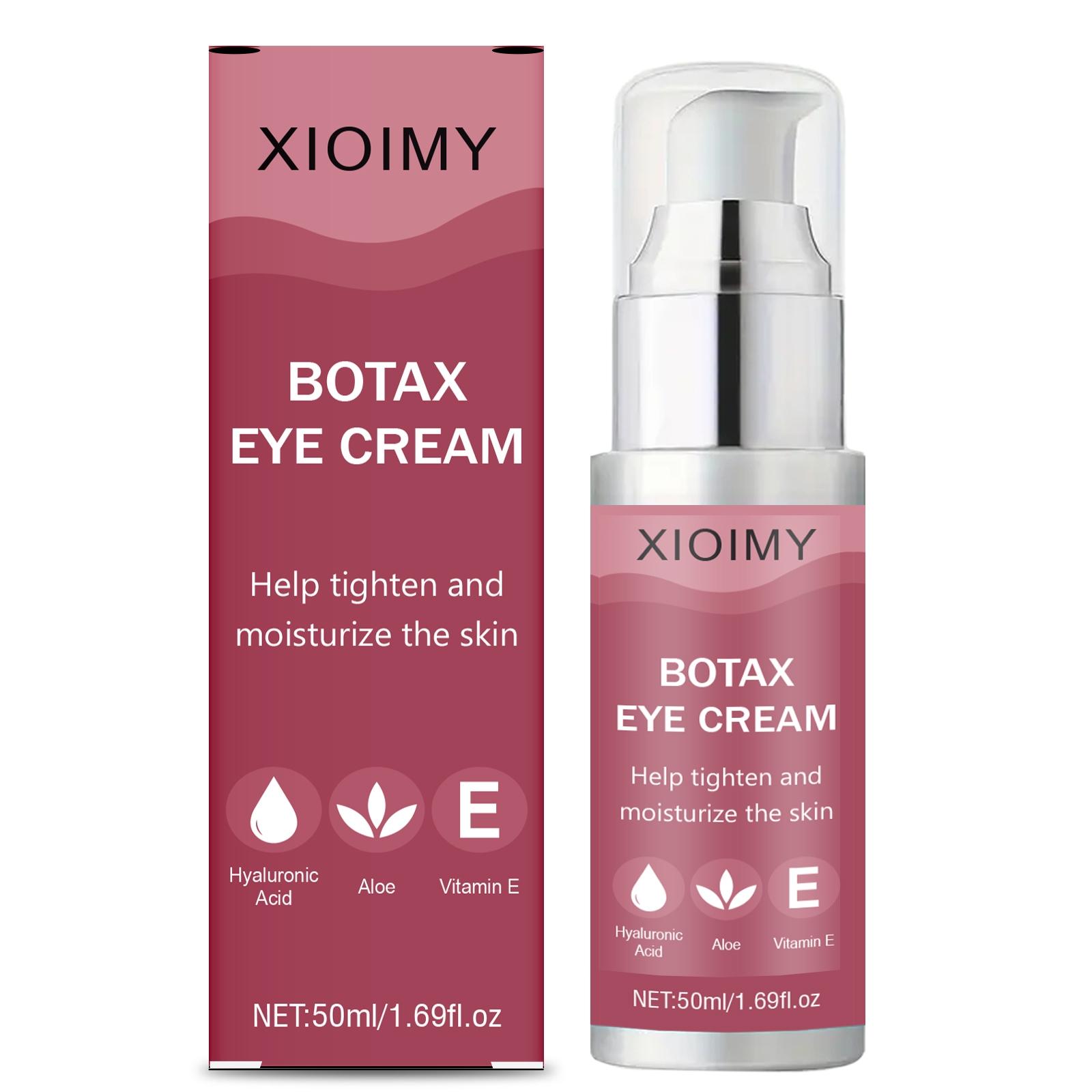 Botax Intense Hydrating Firming Eye Cream 50ML, Infused with Hyaluronic Acid & Aloe Vera, Vitamin E, Moisturizing & Brightening, All Skin Types, Balm