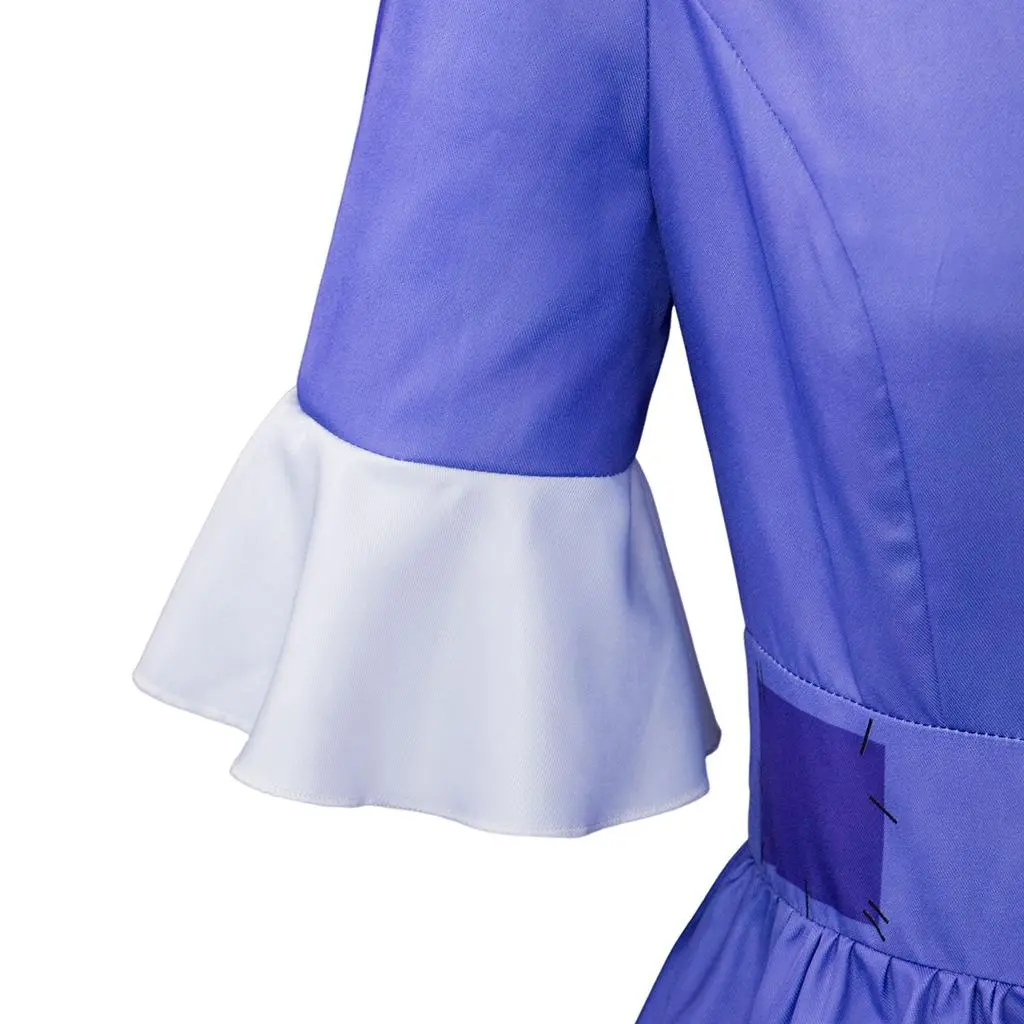 Fantasy Jester Costumes for Women, Cartoon Character Polyester-Nylon Jumpsuit, Halloween Fashion Role Play Set with Accessories, Plus Size, Accessory Kit, Acrylic