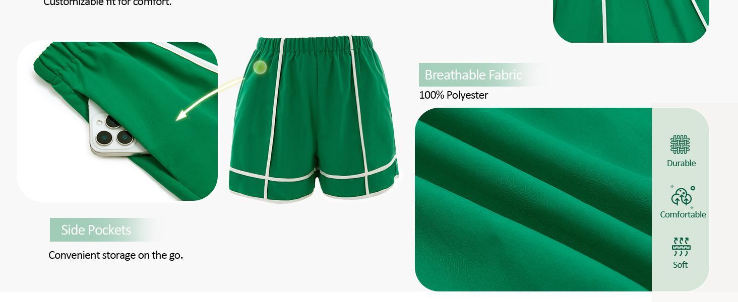 Fashare 2 Piece Outfits for Women Summer Striped Short Sets Casual Tank Top and Shorts Matching Set with Pockets