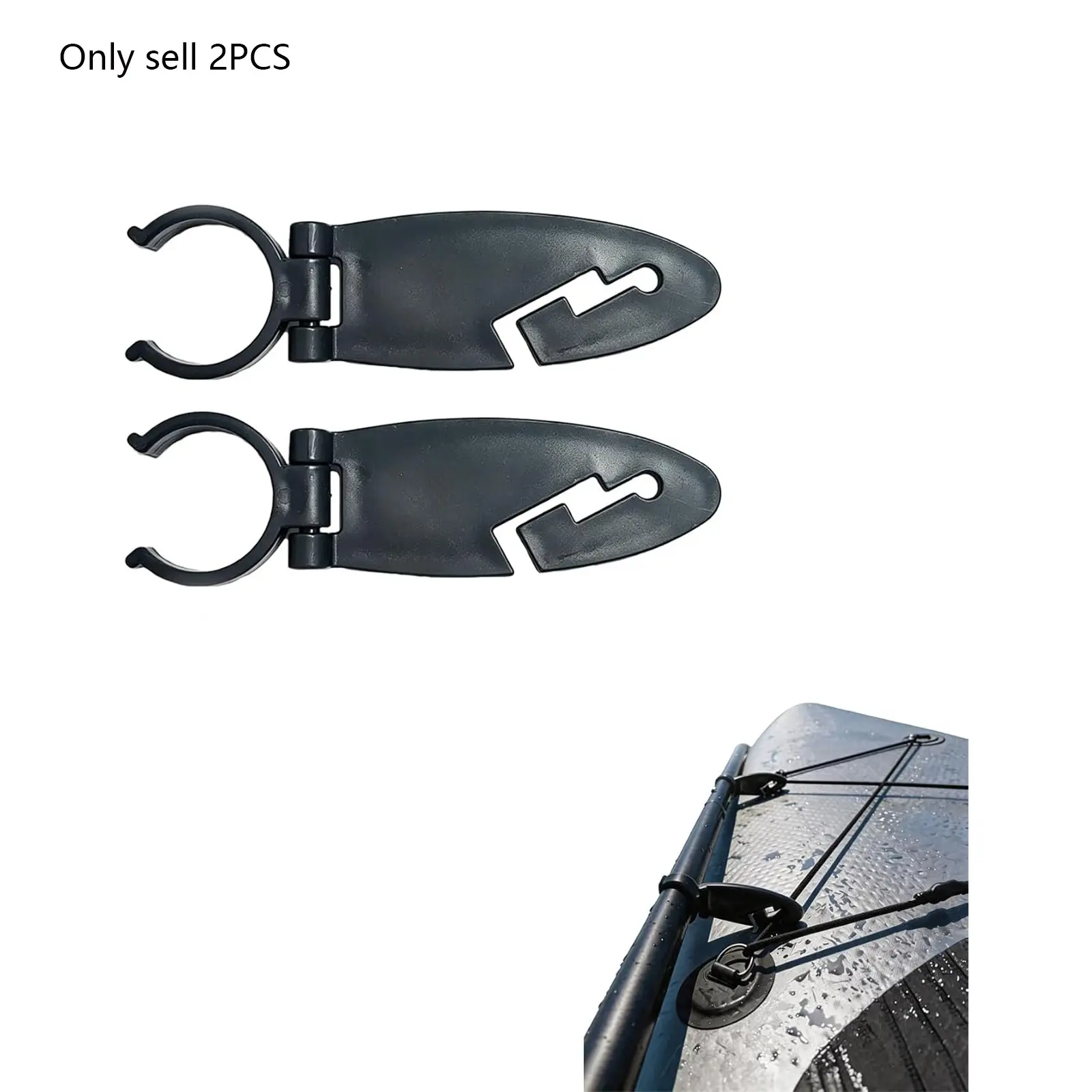 1Pair Paddle Board Paddle Holder, Kayak Paddle Board Clips, Paddle Board Accessories, Stable Paddle Holders for Kayaks, Secure Paddle Clips for Paddle Boards, Water Sports, Easy Installation, High Quality