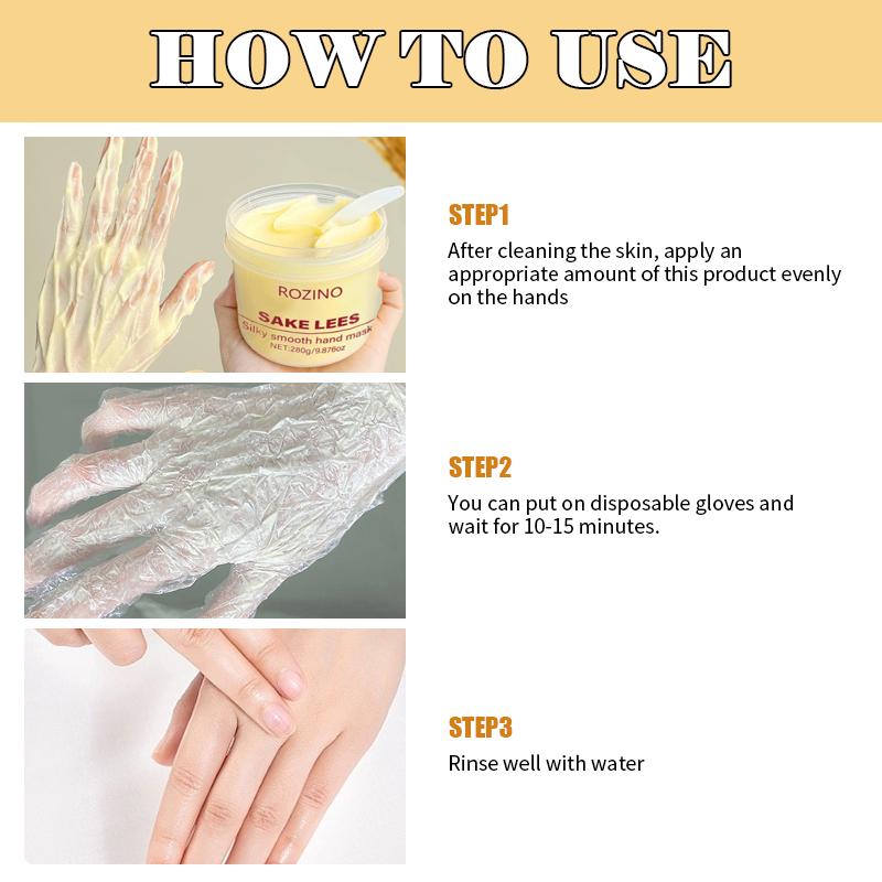 フェイスクリーム meme ROZINO Sake Lees Hand Mask 280g Japanese Ancient Wine Formula For