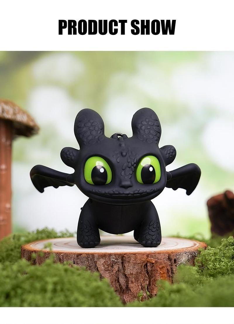 Joylux How to Train Your Dragon, Night Fury Dragon Keychain,Valentine Party Favor Toys 2026, Glow in the Dark Mini Dragon, Pendant with Moving Wings ,Trendy Bag Charm Car Ornament Keychain, Gift Birthday Peripheral