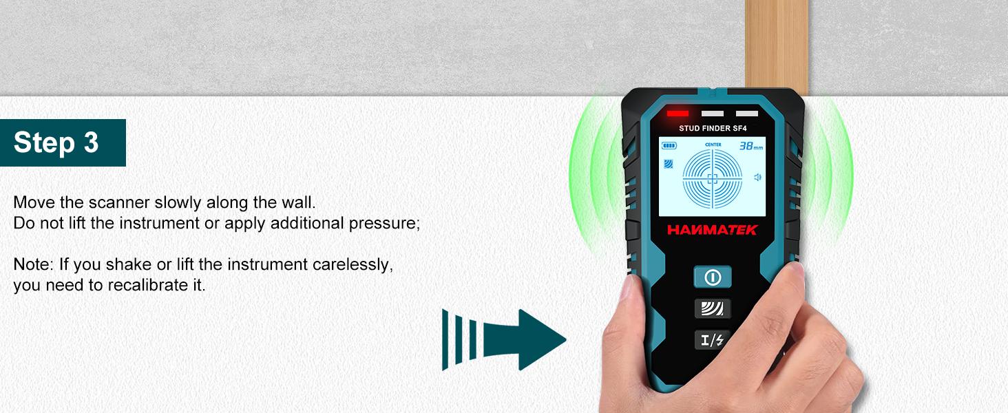 Stud Wall Scanner,5 in 1 Multifunction Stud Locator with Sensor Audio Alarm HD LCD Display, Stud Tool for The Center Edge of, Studs, Plaster,AC Wire,Pipe