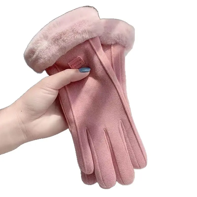 Women’s Fleece Lined Winter Touchscreen Gloves, Warm Windproof Cycling Gloves for Driving, Riding & Daily Outdoor Use