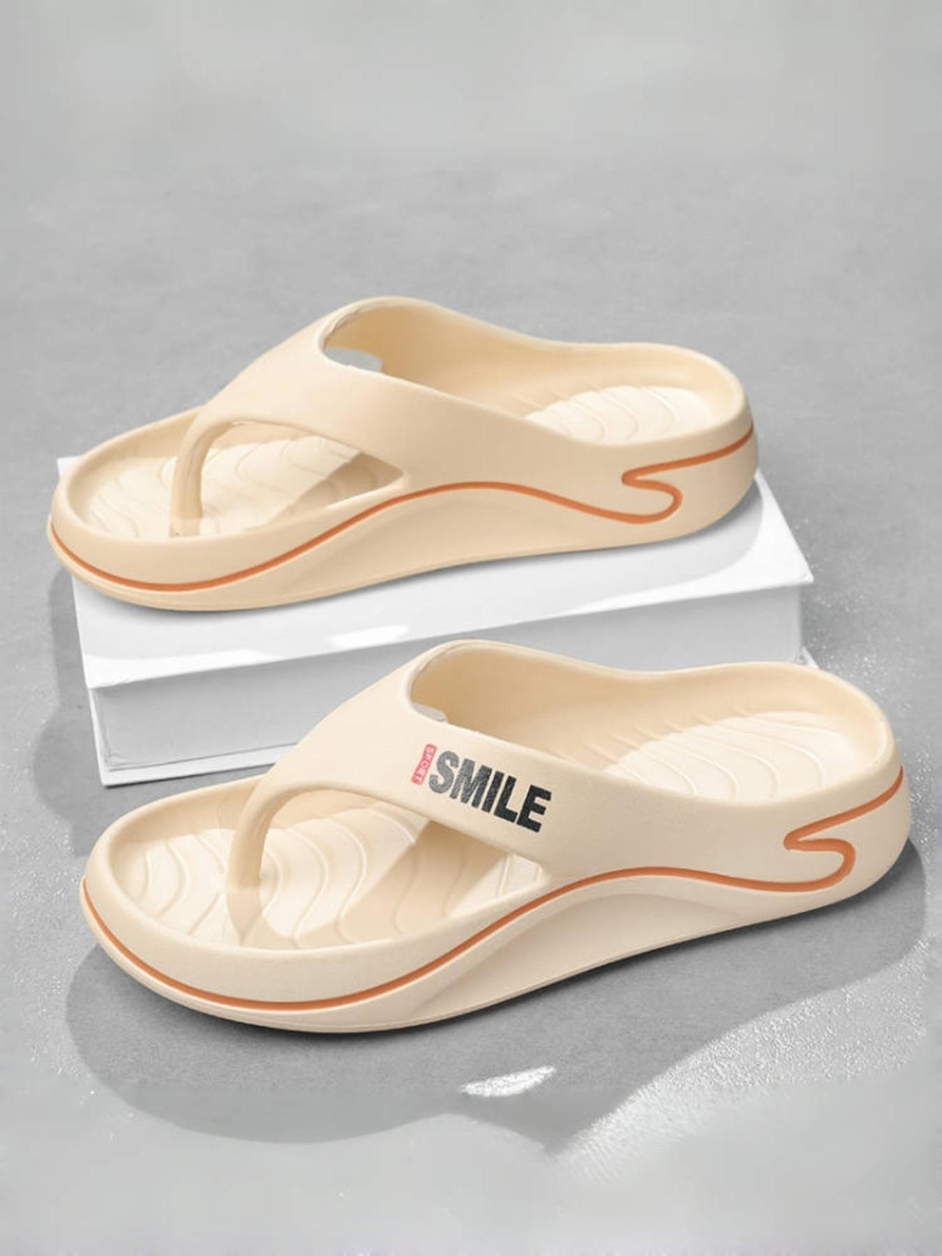 Unisex's Solid Color Orthotic Slides, Casual Comfortable Breathable Beach Sandals, Foot Care Slippers for Indoor & Outdoor Wear