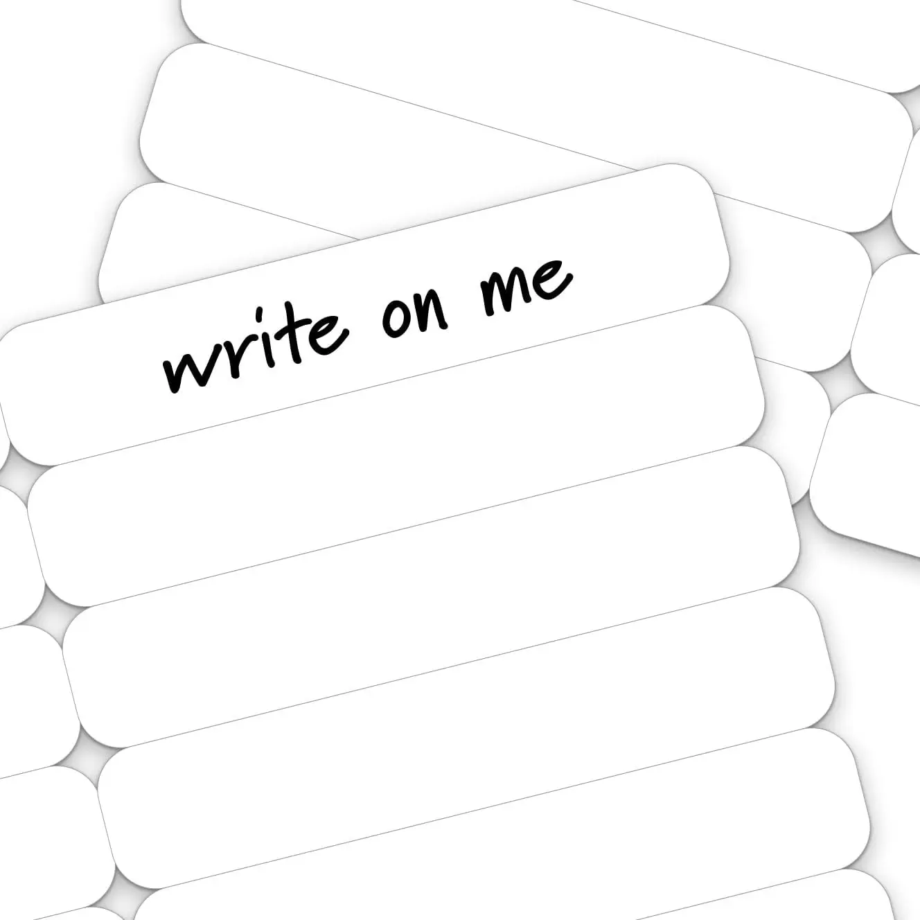 100 pcs Writable Iron on Name Tags for Clothing - Clothing Labels for Nursing Home & Daycare, Personalized & Custom Name Tag, Fabric Labels for Clothes Washable Precut 2”x0.38”