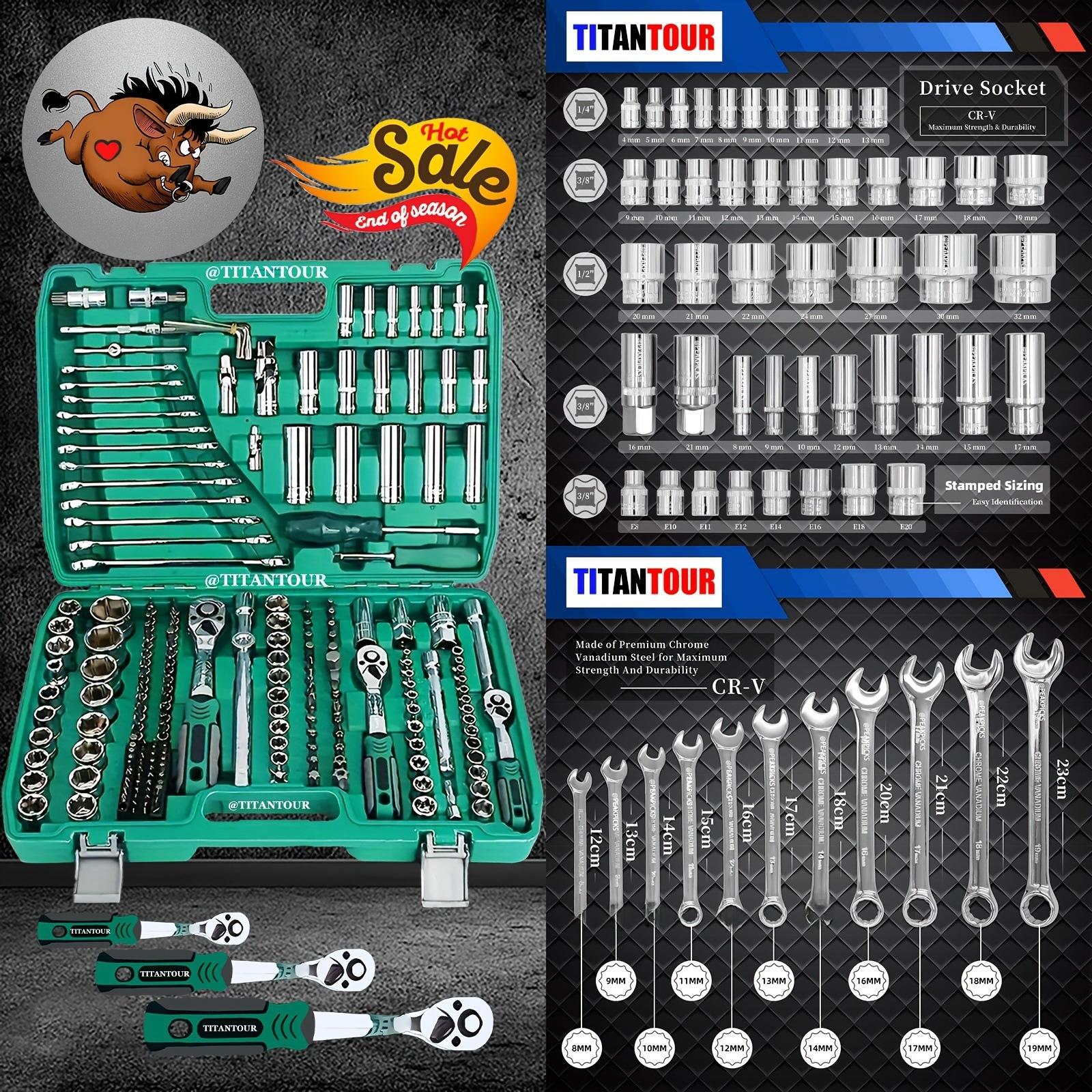 VEVOR Car Emergency Tool Kit Cordless Power Wrench Saw Battery Electric Tools Set