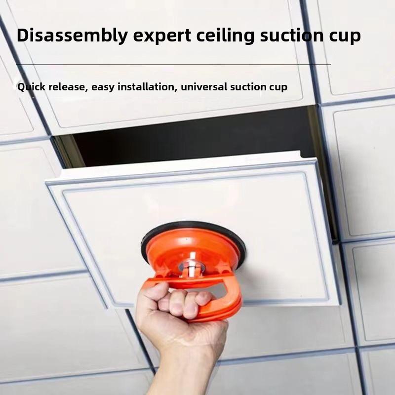 Large suction cup tool for disassembling and assembling integrated ceiling aluminum panels, tile and glass suction cup, Car Dent Puller Kit