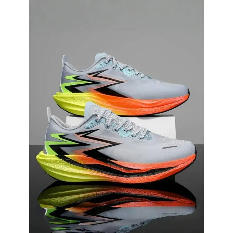 Unisex Racing Shoes with Aerodynamic Structure, Energy Boost Midsole, Lightweight High-Speed Running Sneakers for Marathons & Outdoor Activities