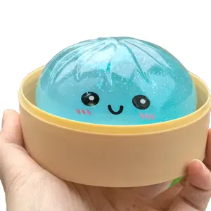 Glitter Dumpling Squishies Toy, Glittery Squishies, Bun Baozi Dumpling Mystery Box, Colorful Food Squishy, Sensory Fidget Toy, Sensory Stress Reliever, Anti Stress Squeeze Balls