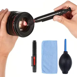 3-in-1 Camera Cleaning Kit, DSLR and Mirrorless Camera Cleaning Set, Laptop Screen and Keyboard Air Blower, Suitable for Sony, Fuji, Nikon, Canon