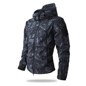 Unisex multi-color softshell wool jacket, windproof, waterproof, and warm for autumn and winter, suitable for hiking and casual wear