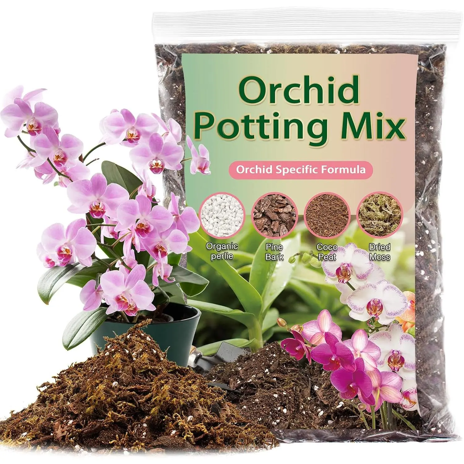Orchid Potting Mix, 1 Quart  Blend Orchid Soil for Repotting