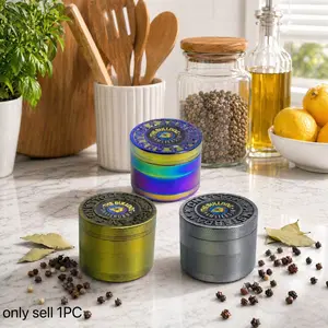 2inch 5cm Mini Manual Pepper Mill Peppercorn Dry Spice Grinder Multicolor Bulldog Logo Engraved Metal Option Compact Kitchen Seasoning Tool Kitchenware Utensils Home Cooking Meal Prep