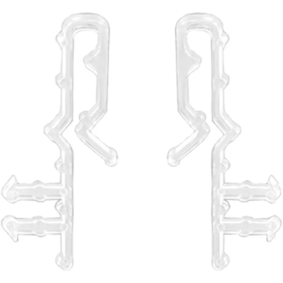 16 count 2" Clear Plastic  Blind Valance Clips,for  Window Blinds | Sturdy and durable Easy to install Plenty