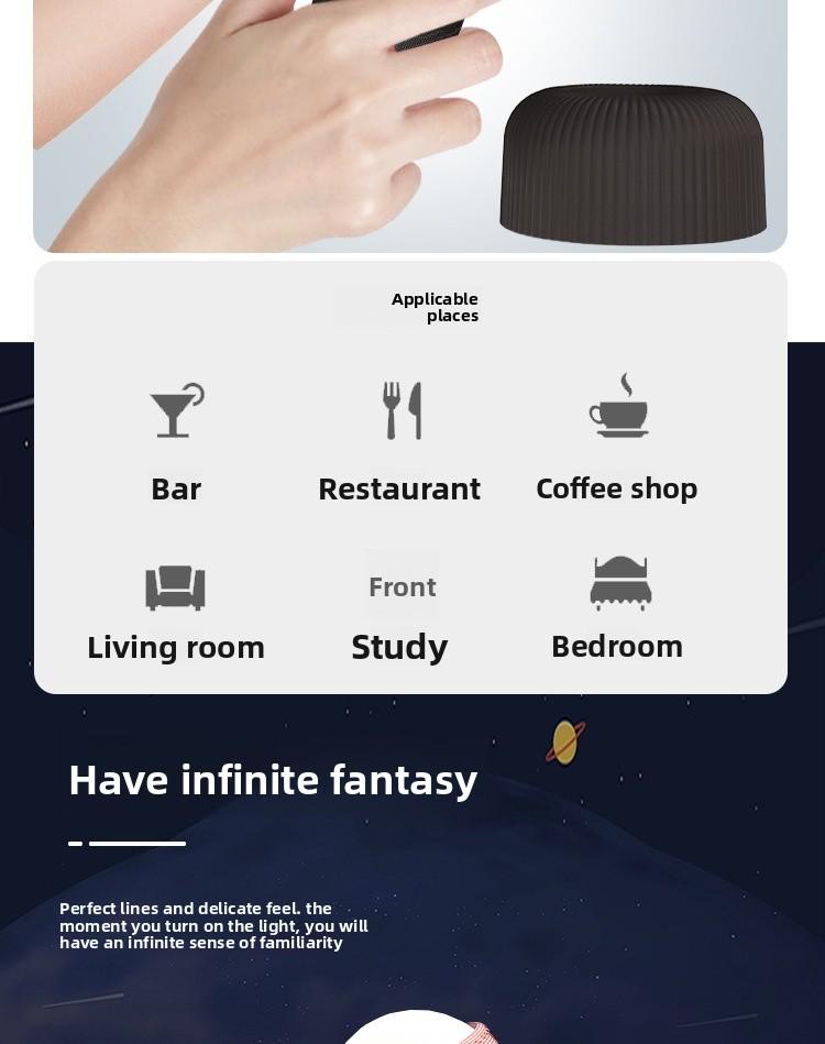 Rechargeable night light from Douyin Store, creative bedside lamp, suitable for bedroom sleep ambiance, fun table lamp, birthday gift