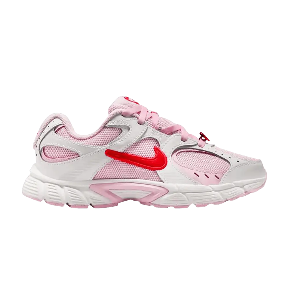 Nike V5 RNR Grade School 'Valentine's Day' 2026 (Unisex) Kids Trainers - Adjustable Lace-Up, Below Ankle, Casual Run, Heart Motif, Summit White/Light Crimson-Pink Foam-Playful Pink Running Shoes IQ0221 121