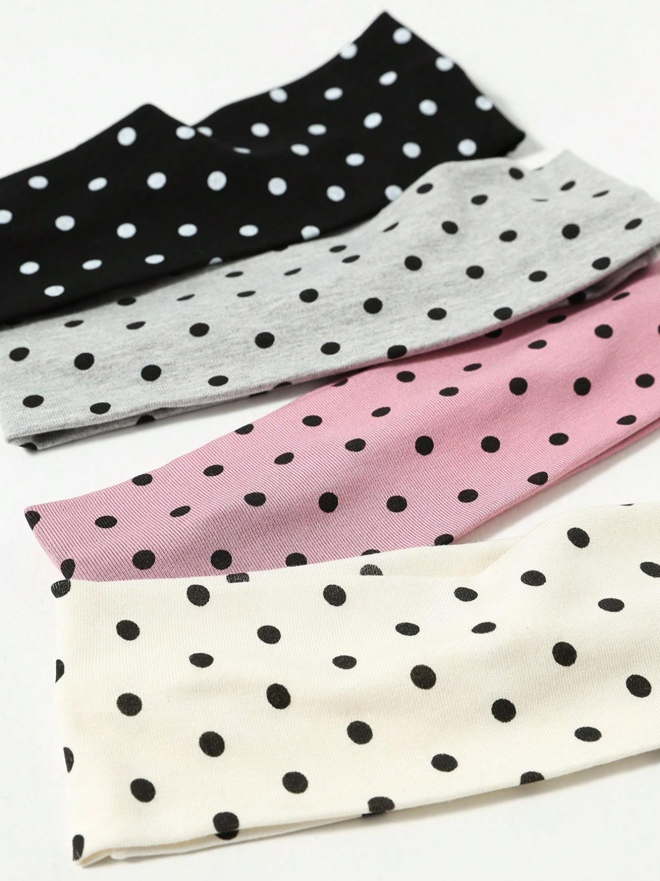 Polka Dot Pattern Hair Band, Casual Simple Hair Accessories for Women & Girls, Minimalist Headwear Suitable for Thick Hair