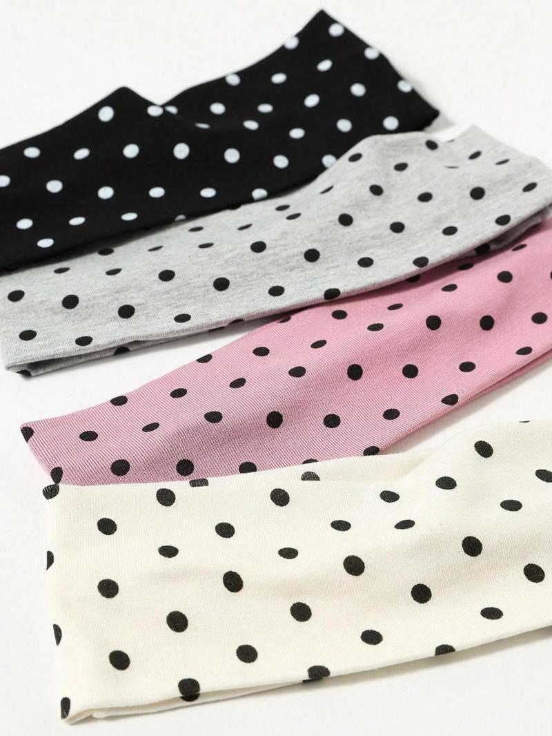 Polka Dot Pattern Hair Band, Casual Simple Hair Accessories for Women & Girls, Minimalist Headwear Suitable for Thick Hair