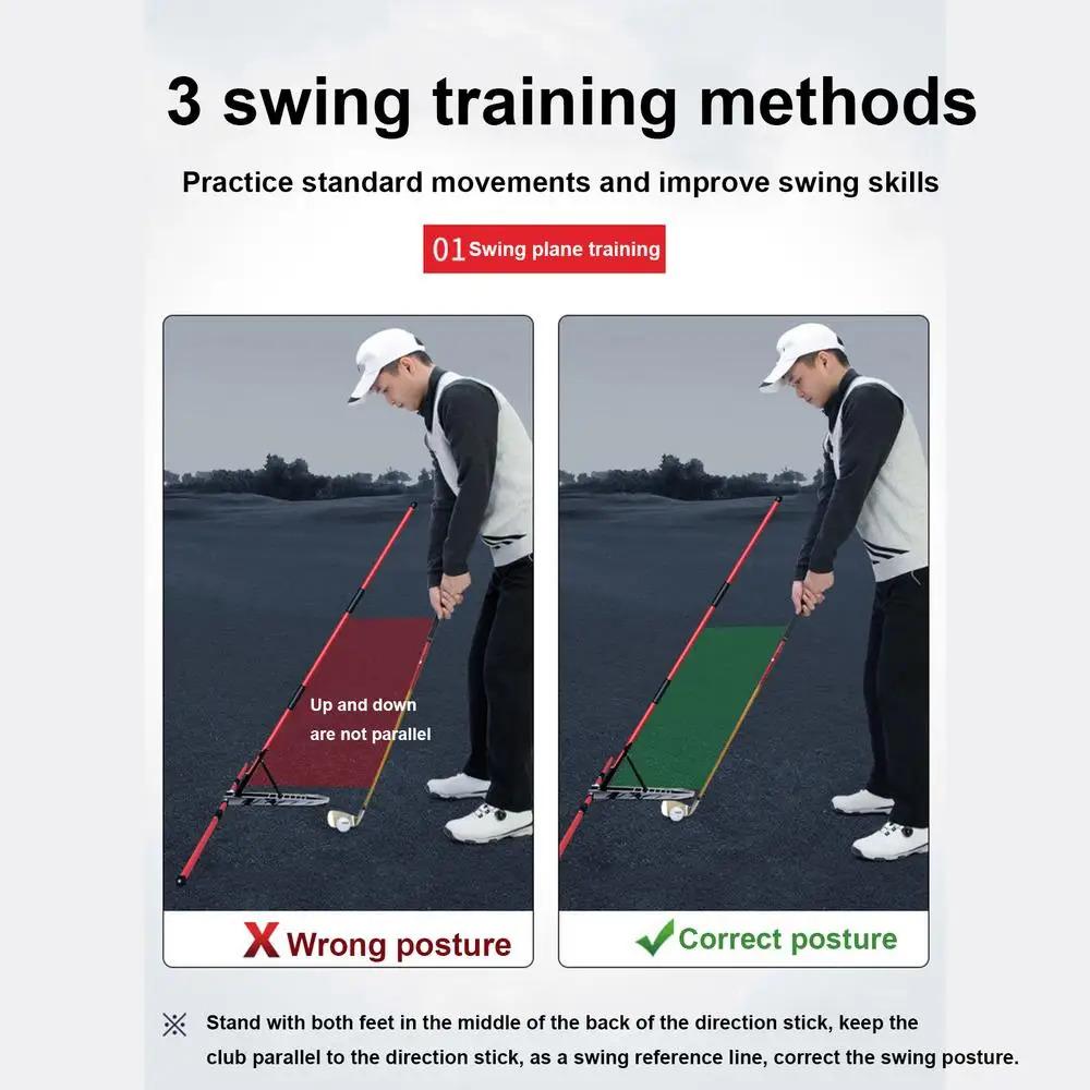 Golf Swing Alignment Rod Golf Alignment Stick Holder Swing Practice Plate Trainer Swing Angle Adjustment Posture Correction Aid Golf Swing Alignment Rod Golf Alignment Stick Holder Swing Practice Plate Trainer Swing Angle Adjustment Posture Correction Aid