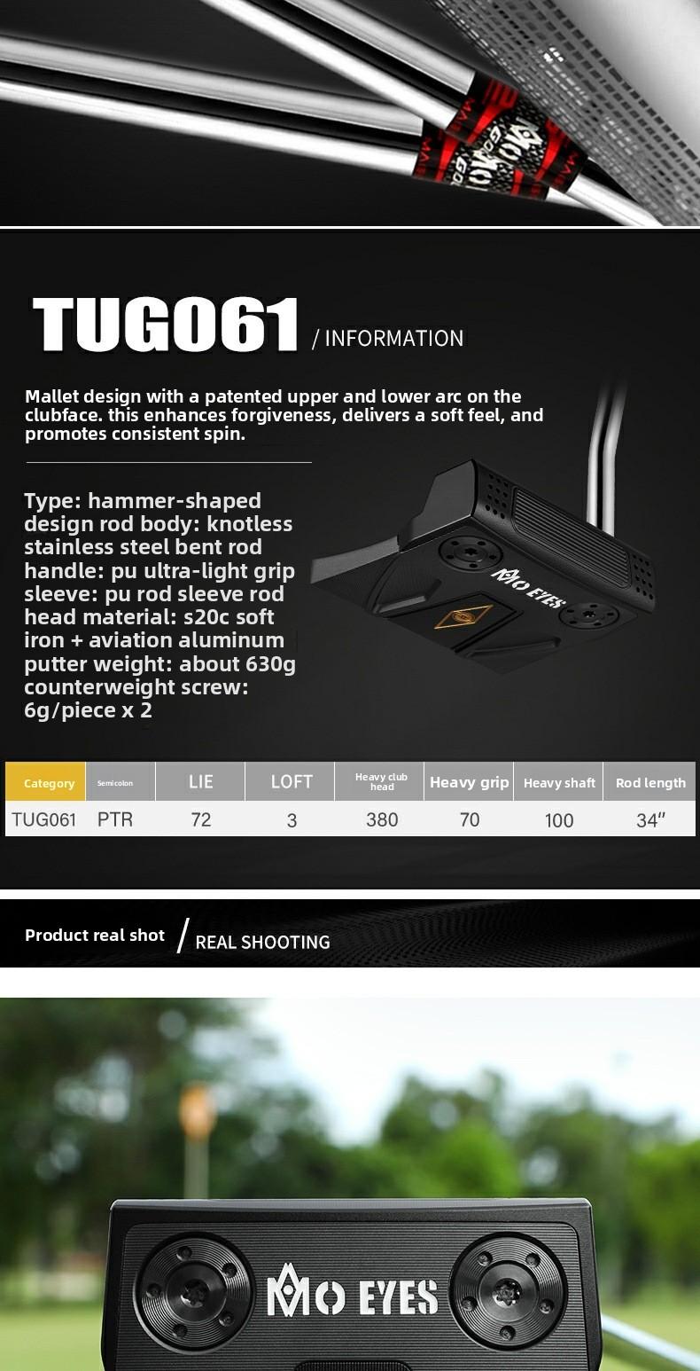 MO EYES Golf Putter - Men's Single Club (S20C Soft Iron Forged) - High Stability Model