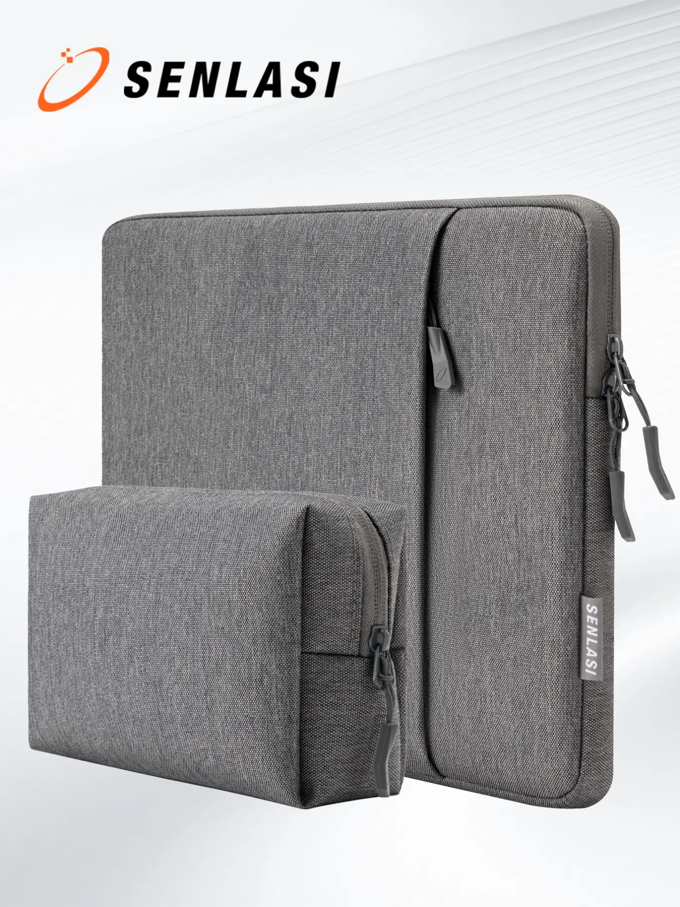 13-16 Inch Laptop Sleeve Case, Compatible with Macbook Air & Pro, Hp, Lenovo, Chromebook, Surface, Lightweight, Dark, Accessory Pouch, Laptop Cover