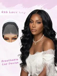 24-Inch 4x6hd Lace Front Wavy Curl Synthetic Hair Wig, Glueless Lightweight Natural Look, Perfect for Daily Wear and Special Occasions, Synthetic Fiber Wig