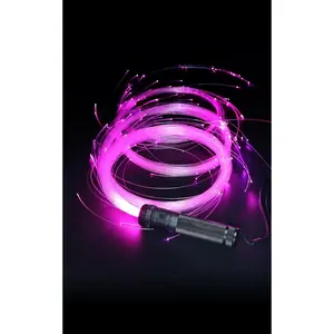6ft LED Fiber Optic Dance Whip, 12 Colors 36 Lighting Modes 360° Swivel Pixel Rave Lights for Dancing Parties Music Festivals Christmas Carnival Gift