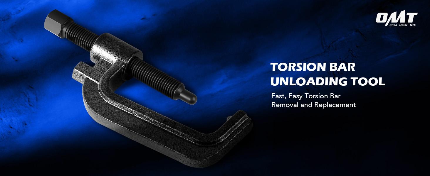 Orion Motor Tech Torsion Bar Unloading Tool, Heavy Duty Torsion Key Tool with C Frame and 0.9" Dia Threaded Rod, Torsion Bar Tool Compatible with Chevy Silverado GMC Dodge Cadillac More,fathersdaygift, , Limited Time Deal